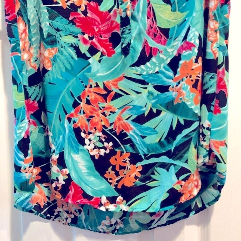 Adrianna Papell Print Sleeveless Top Blouse NWT S - Picture 4 of 7